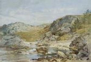 Abandoned Boat Along The Coast by William Trost Richards