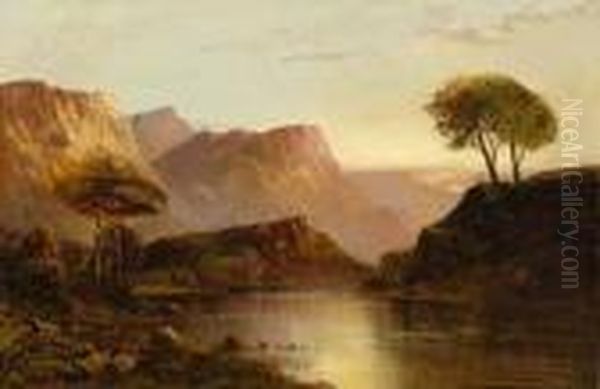 Oberlauf Des Hudson-river Bei Sonnenaufgang. - view 1