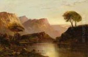 Oberlauf Des Hudson-river Bei Sonnenaufgang.