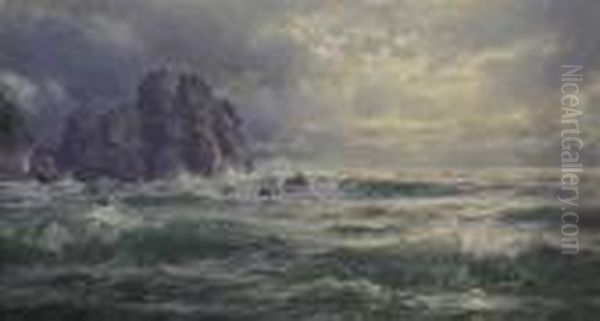 Rocky Coast At Sunset - view 1