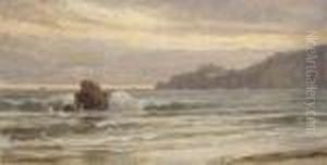 Rocky Coastline At Sunset by William Trost Richards