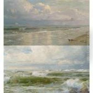 Seascapes: A Pair Of Paintings