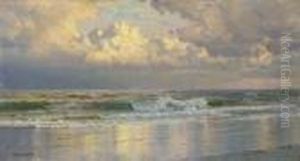 Beach At Atlantic City by William Trost Richards