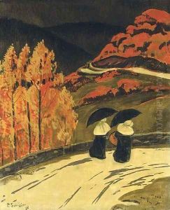 La pluie sur la route by Paul Serusier