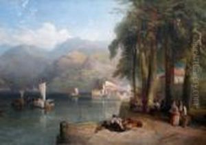 An Italian Lake Scene