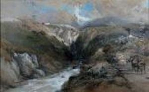 Glenstrae - Isle Of Skye by Thomas Miles Richardson