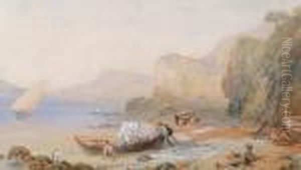 Figures Resting On A Shore - view 1