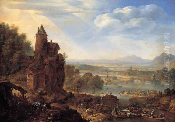 An Extensive Rhenish River Landscape 1664 - view 1