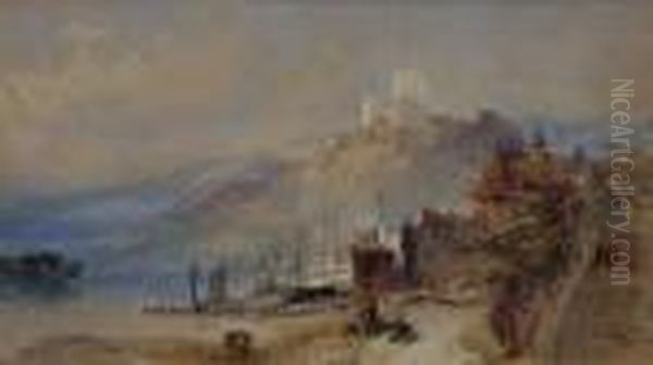 Village By An Alpine Lake - view 1