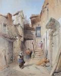 Maids And Young Children In A Backstreet