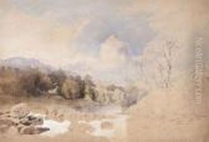 Dunkeld, From The Braan by Thomas Miles Richardson