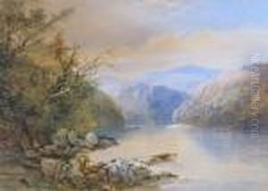 View Of A Lake With Mountains Beyond