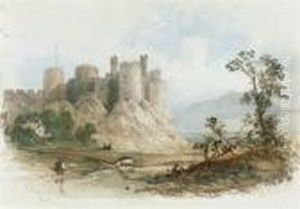 Conway Castle, Wales by Thomas Miles Richardson