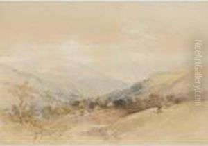 Nurburg In The Eifel by Thomas Miles Richardson