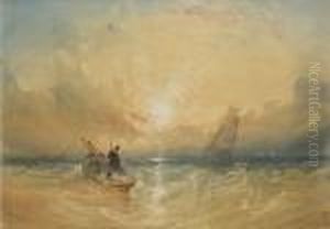 Fishermen At Sea by Thomas Miles Richardson