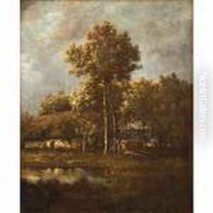 Farm At The Edge Of A Wood