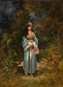 Une Fille Orientaliste by Leon Richet