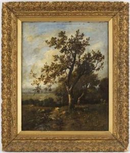 Paysage De Campagne by Leon Richet