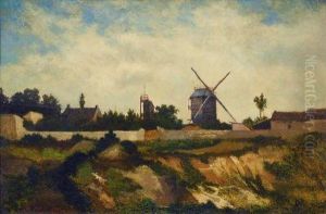 Landschaft Mit Dorfmuhle Und Hausern