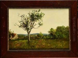 Paysage Au Grand Arbre by Leon Richet