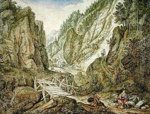 Mountainous landscape, 1681 by Herman Saftleven