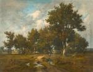 Landschaft Mit Bauerin