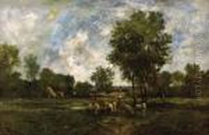 Pastoral Landscape With Sheep