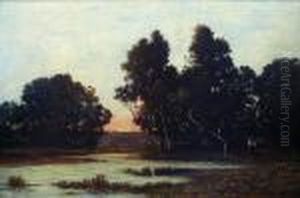 Coucher Desoleil Sur La Riviere