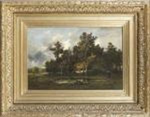 Chaumiere Pres D'une Mare,vers Barbizon