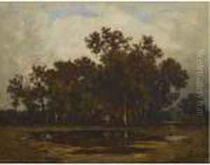 La Foret De Fontainebleau by Leon Richet