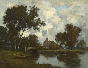 Landscape With Pond.
