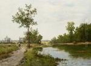 Near Fontainbleau by Leon Richet