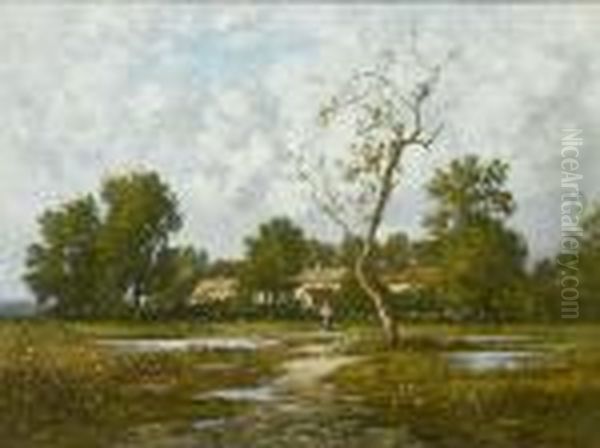 Figure In A Country Landscape - view 1