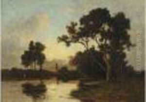 Bords D'etang Au Crepuscule