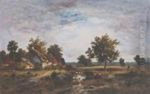 A Farm In A Summer Landscape