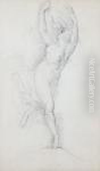 Study Of A Dancing Nude - view 1