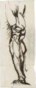 Study Of A Man's Right Leg Study Of A Man's Right Leg