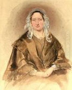 Portrait Of The Hon Mrs Augustus Legge by George Richmond
