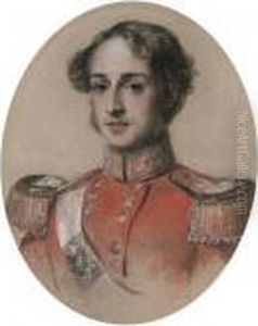 Portrait Of An Officer by George Richmond