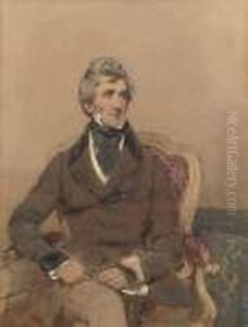 Portrait Of A Gentleman, Seated, Holding A Riding Crop