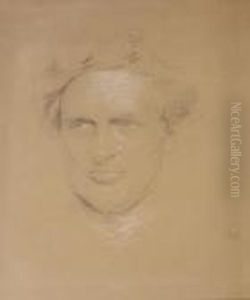 'the Revd. D. L. Moore'; Mother Andchildren by George Richmond