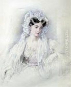Portrait Of Mrs Casamajor by George Richmond