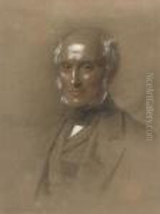 Portrait Of Henry Dawson Dawson-greene, Bust-length, In Formaldress by George Richmond