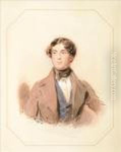 Ra Portrait Of Agentleman, Said
To Be A Member Of The Fitzhardinge Family Head Andshoulders by George Richmond