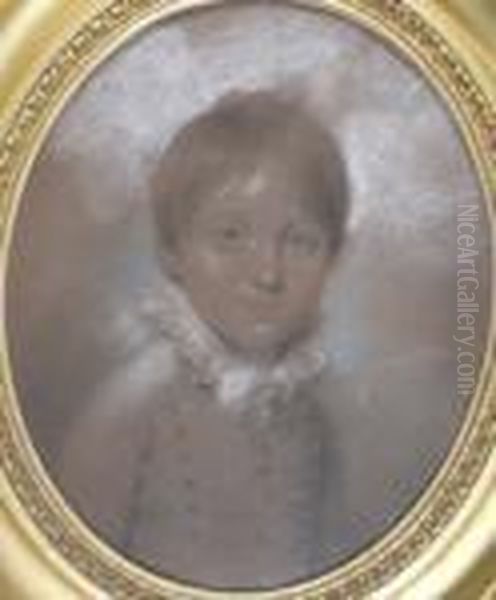 Portrait Of A Young Boy Wearing A Frilled Collar And Buttoned Jacket - view 1
