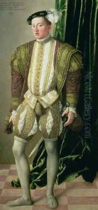 Archduke Ferdinand of Tirol 1529-95, son of the Holy Roman Emperor Ferdinand I 1503-64, 1548 by Jacob Seisenegger