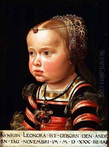 Archduchess Eleanor of Mantua 1534-94, aged two - view 1