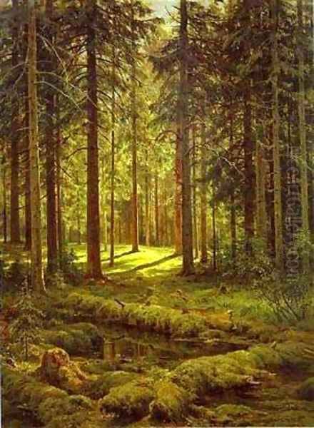 Coniferous Forest Sunny Day 1895 - view 1