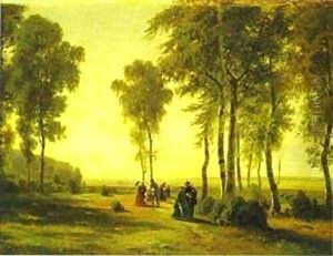Promenading In The Forest 1869