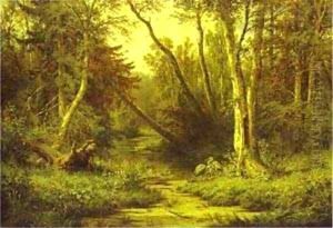 Forest Landscape With Herons 1870